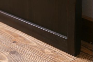 アンティーク建具　和製アンティーク　大正期　シックな佇まいが魅力的な格子戸1枚(引き戸、建具)(R-040416)