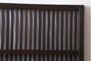 アンティーク建具　和製アンティーク　大正期　シックな佇まいが魅力的な格子戸1枚(引き戸、建具)(R-040416)