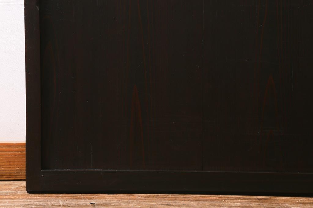 アンティーク建具　和製アンティーク　大正期　シックな佇まいが魅力的な格子戸1枚(引き戸、建具)(R-040416)