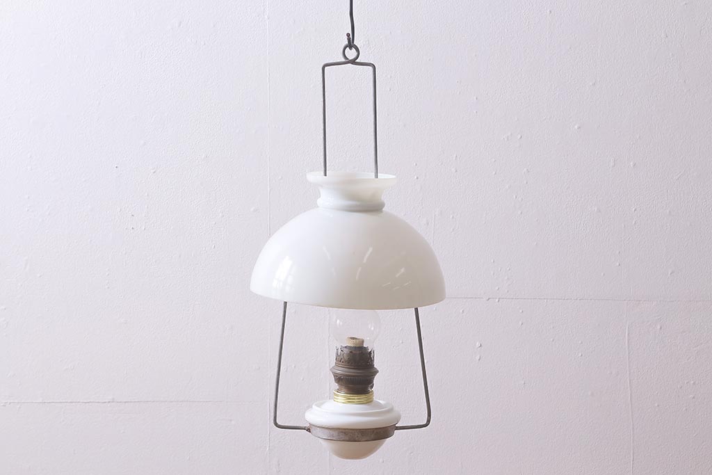 ヴィンテージ雑貨　ドイツ製　CAMERCO-PICADOR　巻き芯14番　吊り下げ式オイルランプ　(R-040418)