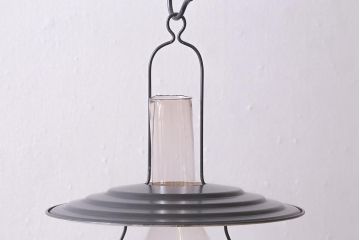 ヴィンテージ雑貨　アメリカビンテージ　未使用品　デッドストック　黒色のアルミシェードが格好いいオイルランプ(吊り下げランプ)(R-040420)