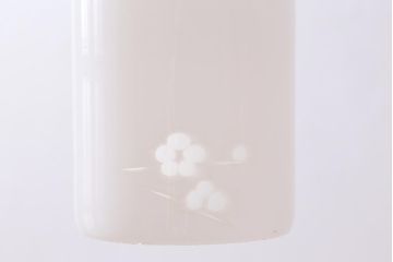 アンティーク照明　戦前　花の透かしがおしゃれな筒型照明(天井照明、ペンダントライト)(R-040425)