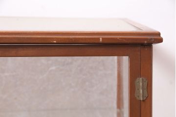 レトロ家具　昭和中期　扉タイプ　コレクションのディスプレイにおすすめなガラスケース(人形ケース、ショーケース)(R-040429)