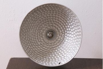 ビンテージ照明　インダストリアル　アルミシェードが目を引くクリップライト(デスクライト、照明)(R-040440)