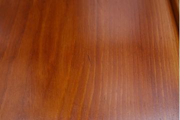 アンティーク雑貨　大正昭和初期　春慶塗　木製脚付膳5客セット・小(お膳、漆器)(R-040446)