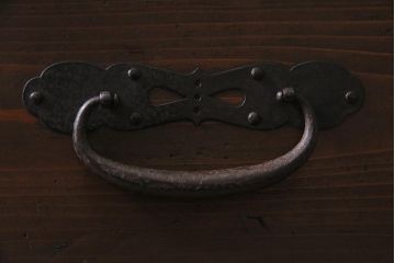 アンティーク家具　ヒノキ材　古箪笥リメイク　フラップダウン扉のテレビ台(テレビボード、リビングボード、時代箪笥)(R-040456)