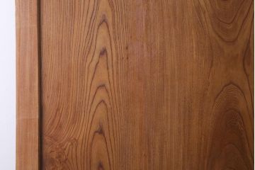 アンティーク建具　和製アンティーク　明治期　巾着金具　ぬくもり溢れる木味が魅力的な蔵戸(引き戸、建具、玄関戸)(R-040459)