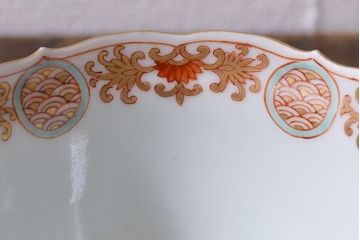 アンティーク雑貨　江戸期　上手物　色絵　向付(蕎麦猪口、湯呑)(R-040481)
