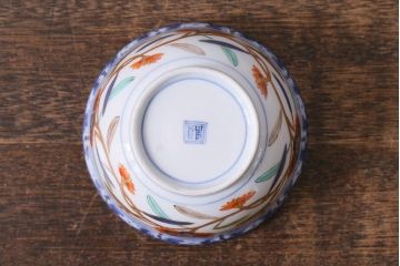 アンティーク雑貨　江戸期　上手物　色絵　向付(蕎麦猪口、湯呑)(R-040481)