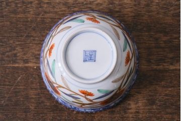 アンティーク雑貨　江戸期　上手物　色絵　向付(蕎麦猪口、湯呑)(R-040482)