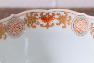 アンティーク雑貨　江戸期　上手物　色絵　向付(蕎麦猪口、湯呑)(R-040483)
