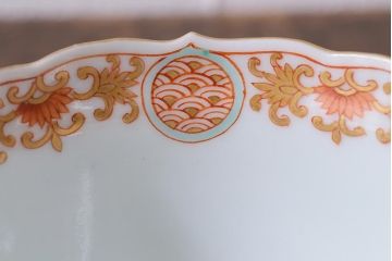 アンティーク雑貨　江戸期　上手物　色絵　向付(蕎麦猪口、湯呑)(R-040484)