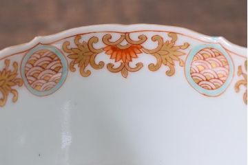 アンティーク雑貨　江戸期　上手物　色絵　向付(蕎麦猪口、湯呑)(R-040485)