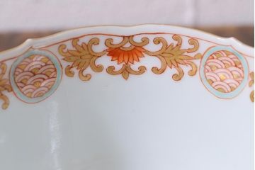 アンティーク雑貨　江戸期　上手物　色絵　向付(蕎麦猪口、湯呑)(R-040486)