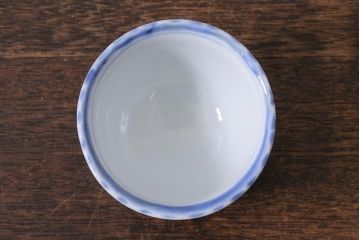 古民具・骨董　江戸期　伊万里　染付蕎麦猪口2個セット(向付、和食器)(R-040496)
