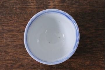 古民具・骨董　江戸期　伊万里　染付蕎麦猪口3個セット(向付、和食器)(R-040498)