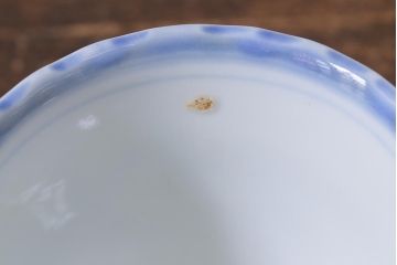 古民具・骨董　江戸期　伊万里　染付蕎麦猪口3個セット(向付、和食器)(R-040498)