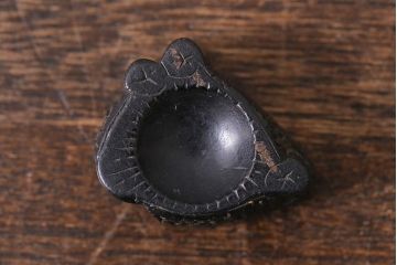 アンティーク雑貨　明治大正　古い根付3点(鹿角、クルミ彫刻)(R-040501)