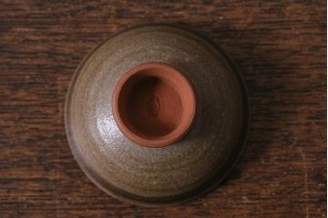 レトロ雑貨　箱付き　三浦小平　無名異焼　5種(猪口、杯、盃)(R-040503)