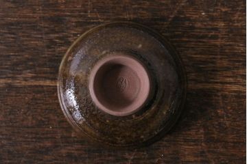 レトロ雑貨　箱付き　三浦小平　無名異焼　5種(猪口、杯、盃)(R-040503)