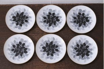 未使用品　昭和中期　古いノリタケ(Noritake、日陶)　カップ&ソーサー6客セット　箱付(コーヒーカップ、洋食器)(R-040506)