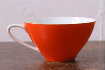 未使用品　昭和中期　古いノリタケ(Noritake、日陶)　カップ&ソーサー6客セット　箱付(コーヒーカップ、洋食器)(R-040506)