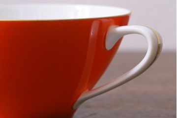 未使用品　昭和中期　古いノリタケ(Noritake、日陶)　カップ&ソーサー6客セット　箱付(コーヒーカップ、洋食器)(R-040506)