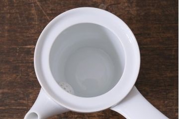 未使用品　昭和中期　古いノリタケ(Noritake、日陶)　急須・湯呑6客・菓子鉢セット　箱付(湯のみ、茶器揃)(R-040507)