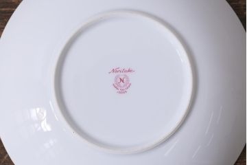 未使用品　昭和中期　古いノリタケ(Noritake、日陶)　急須・湯呑6客・菓子鉢セット　箱付(湯のみ、茶器揃)(R-040507)