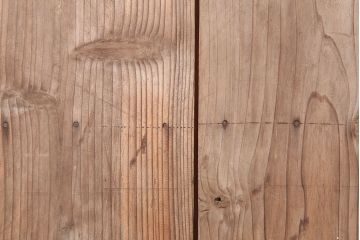 レトロ建具　昭和レトロ　昭和中期　木味が魅力のシンプルな引き戸2枚セット(板戸、雨戸)(R-040512)