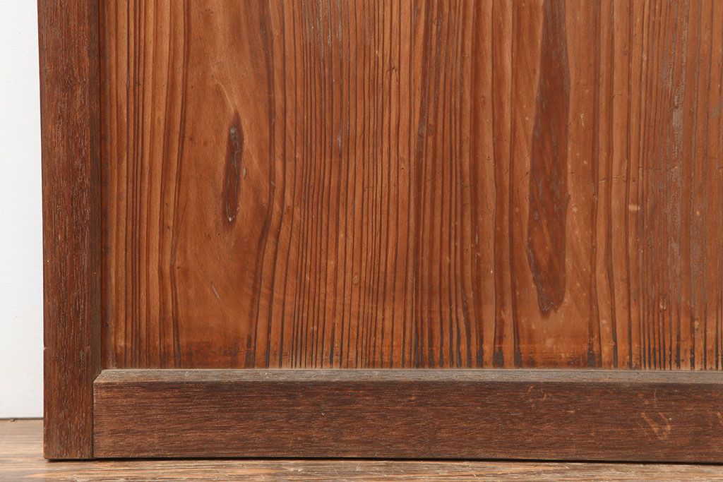 レトロ家具　ノスタルジックな雰囲気漂うガラス扉(ドア)(R-040515)