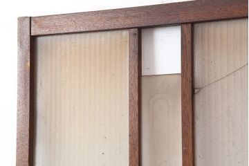 レトロ家具　ノスタルジックな雰囲気漂うガラス扉(ドア)(R-040515)