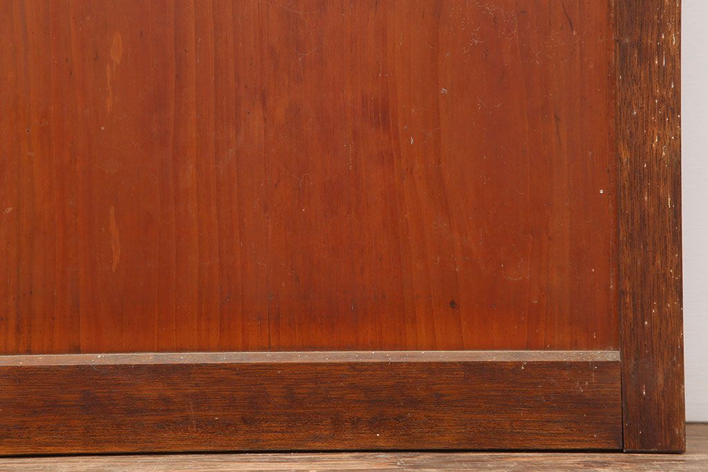 レトロ家具　ノスタルジックな雰囲気漂うガラス扉(ドア)(R-040515)