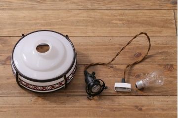 アンティーク照明　七宝文様　和の雰囲気高まるペンダントライト(天井照明)(R-040545)