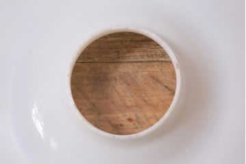 アンティーク雑貨　明治大正　5分芯　ランタン型の座敷ランプ(洋燈、オイルランプ)(R-040546)