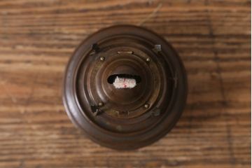 アンティーク雑貨　明治大正　5分芯　ランタン型の座敷ランプ(洋燈、オイルランプ)(R-040546)