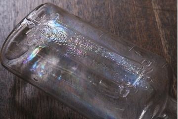 アンティーク雑貨　大正昭和初期　カブトビール　大関赤十字など古いガラス瓶8本(ビン)(R-040557)