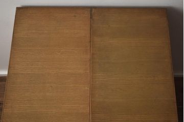 レトロ家具　昭和中期　様々な使い方ができるレトロな両袖机(デスク、ワークデスク、サイドキャビネット、サイドチェスト、在宅用、在宅ワーク)(R-040563)