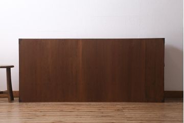 アンティーク家具　上手物!　前面欅(ケヤキ)材共縁　漆塗り　最高級大川箪笥サイドボード(和箪笥、時代箪笥)(R-040569)