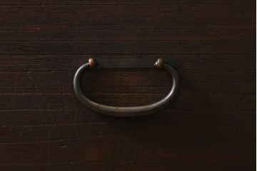 レトロ雑貨　鉄脚リメイク　上品なレトロスタイルに合う桐材製のリビングボード(テレビ台、衣装箪笥、桐箪笥、桐たんす)(R-040570)