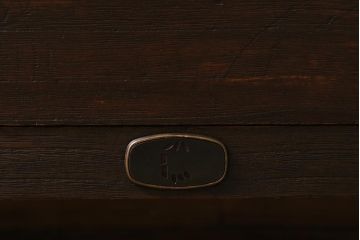 レトロ雑貨　鉄脚リメイク　上品なレトロスタイルに合う桐材製のリビングボード(テレビ台、衣装箪笥、桐箪笥、桐たんす)(R-040570)