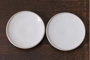 アンティーク雑貨　幕末明治期　伊万里焼　色絵蓋茶碗2客セット(蓋付茶碗、和食器)(R-040573)