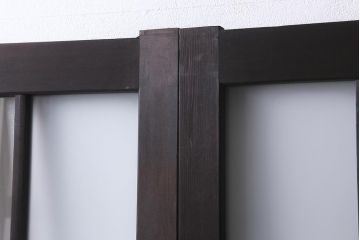 アンティーク建具　昭和中期　すりガラス　落ち着いた雰囲気が魅力的なガラス戸4枚セット(引き戸)(R-040587)