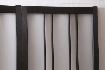 アンティーク建具　昭和中期　すりガラス　落ち着いた雰囲気が魅力的なガラス戸4枚セット(引き戸)(R-040587)