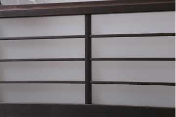 アンティーク建具　昭和中期　すりガラス　落ち着いた雰囲気が魅力的なガラス戸4枚セット(引き戸)(R-040587)