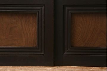 アンティーク建具　昭和中期　すりガラス　落ち着いた雰囲気が魅力的なガラス戸4枚セット(引き戸)(R-040587)