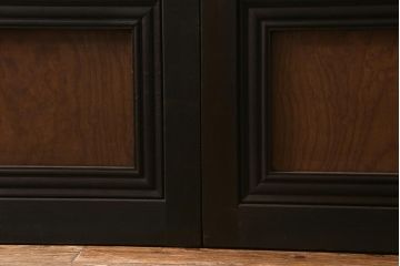 アンティーク建具　昭和中期　すりガラス　落ち着いた雰囲気が魅力的なガラス戸4枚セット(引き戸)(R-040587)