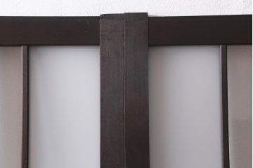 アンティーク建具　昭和中期　すりガラス　落ち着いた雰囲気が魅力的なガラス戸4枚セット(引き戸)(R-040587)