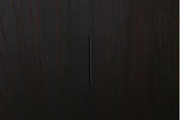 アンティーク建具　明治大正期　ペイント　すりガラス入り　黒い木枠がモダンな格子帯戸4枚セット(引き戸、板戸)(R-040589)