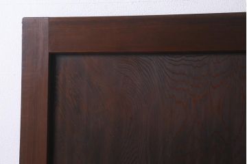 アンティーク建具　組子入り　和モダンスタイルにおすすめな上手物の引き戸2枚セット(ガラス帯戸、建具)(R-040590)